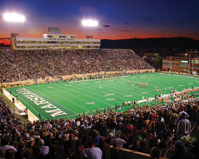 Marshall University's football stadium