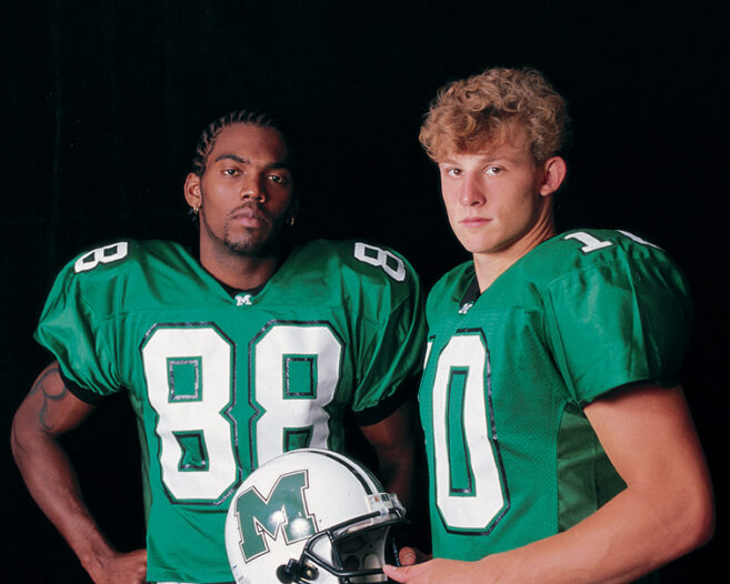 Randy Moss and Chad Pennington