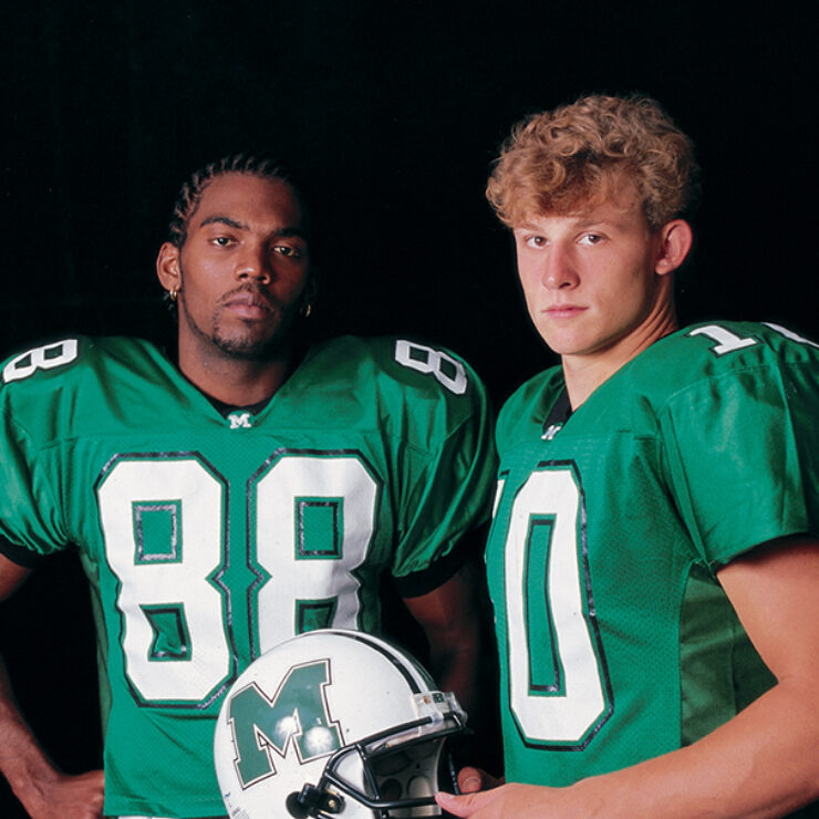 Randy Moss and Chad Pennington