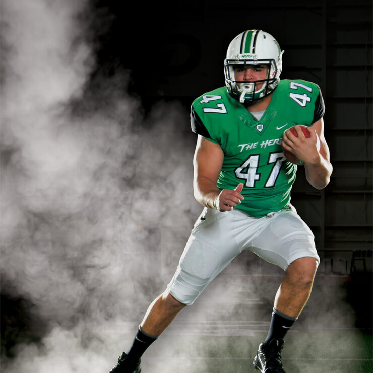 Marshall football player