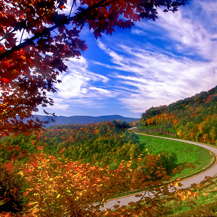 Highland Scenic Highway in the Fall