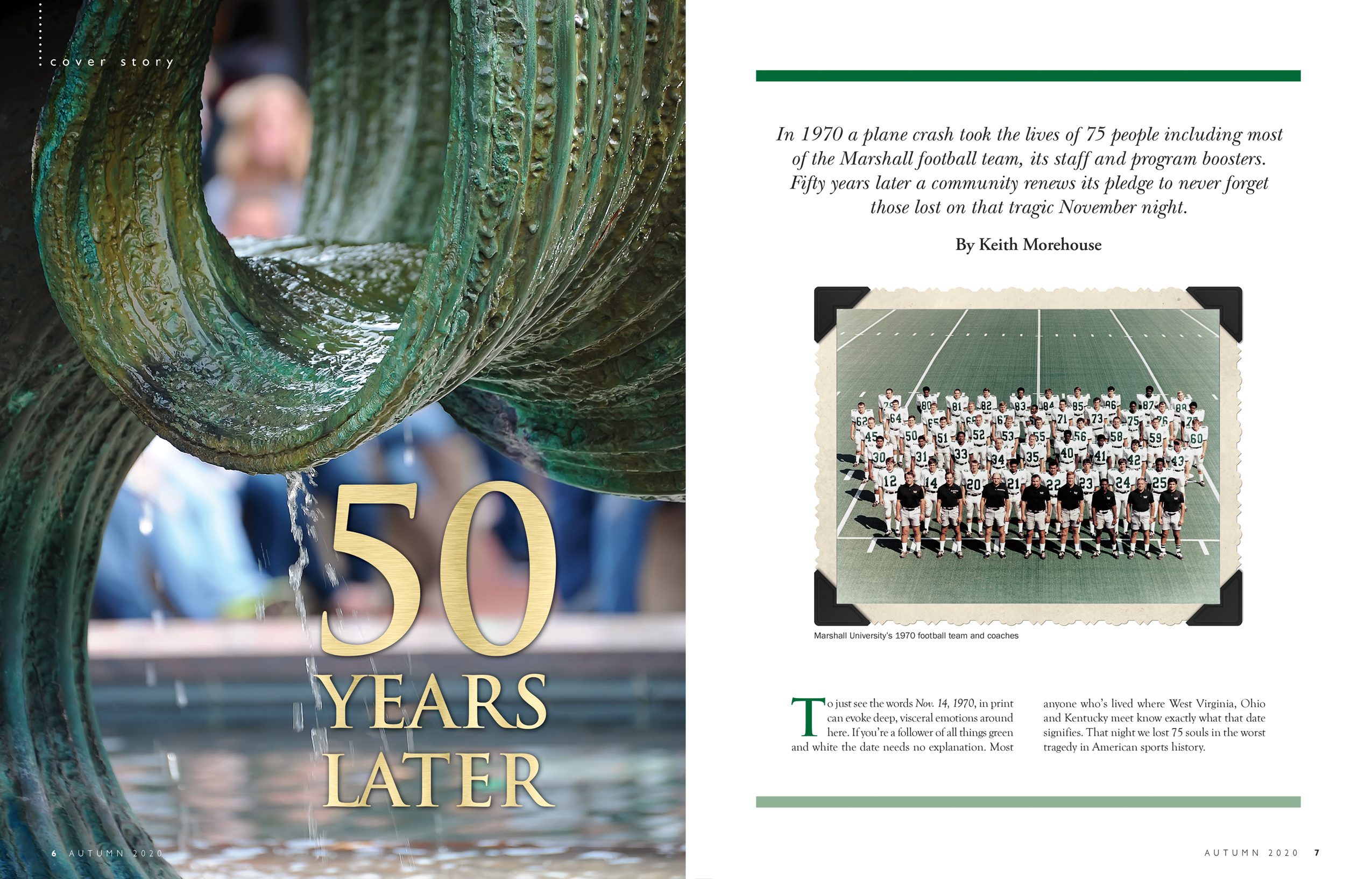 50 Years article layout